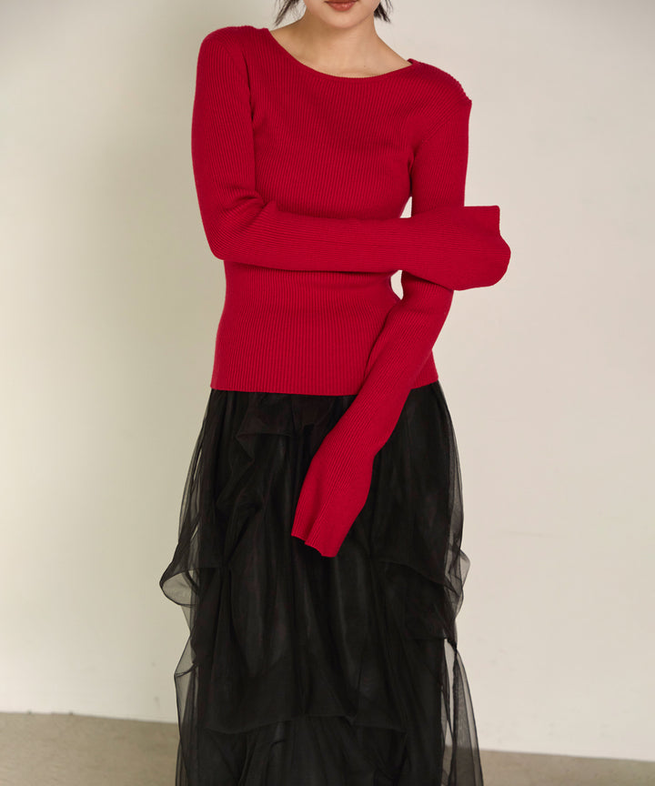 (eliuu)Melody Tuck Tulle Skirt