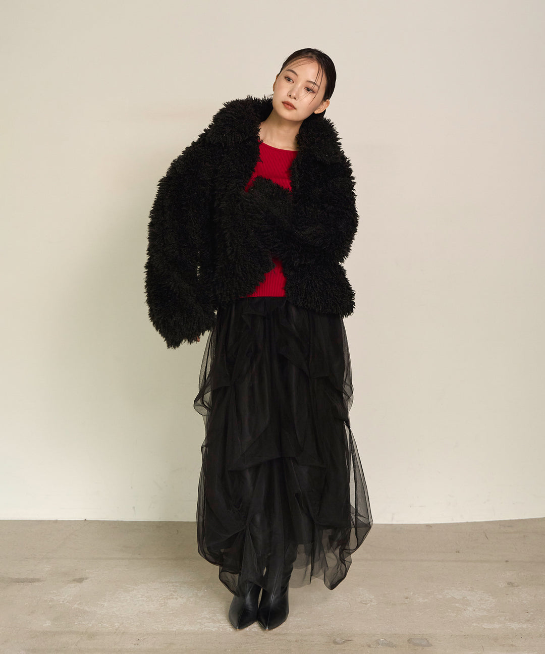 (eliuu)Melody Tuck Tulle Skirt