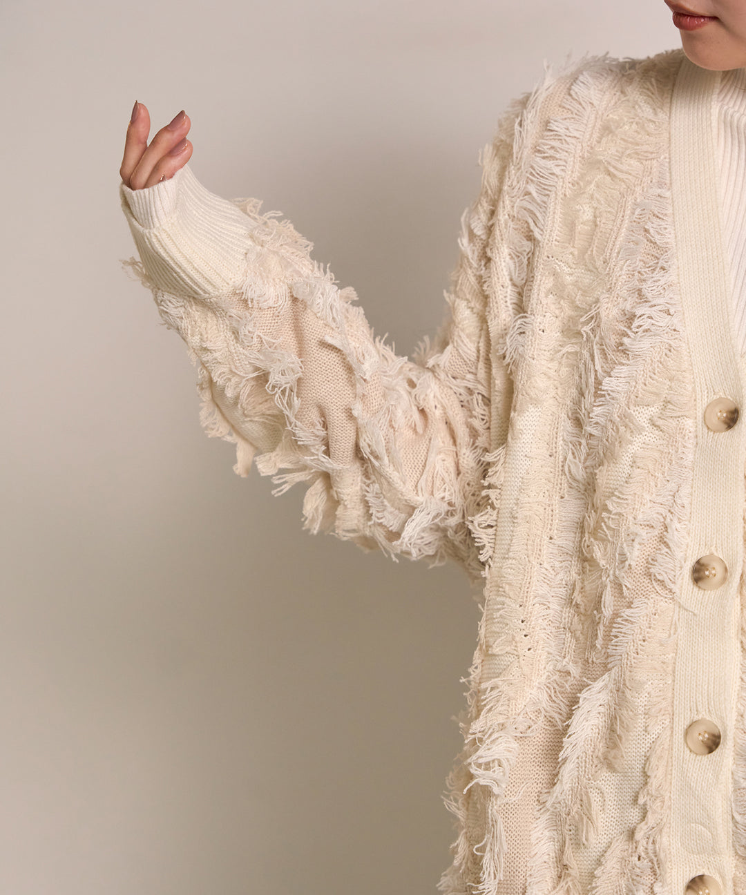 (eliuu)Pattern Fringe Knit CD