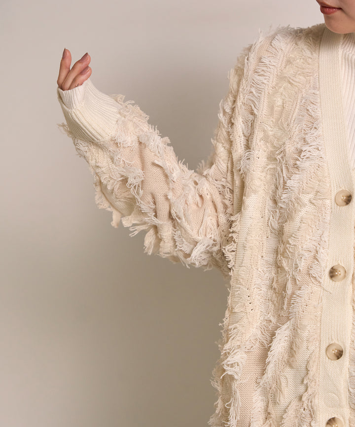 (eliuu)Pattern Fringe Knit CD