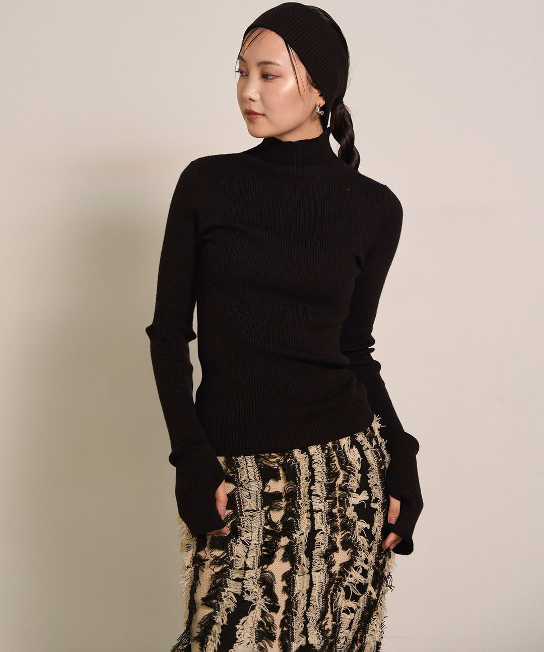 (eliuu)Smooth Soft H/N Top