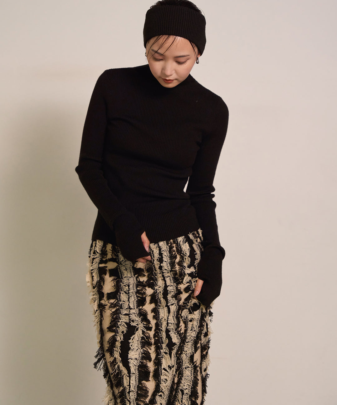 (eliuu)Smooth Soft H/N Top