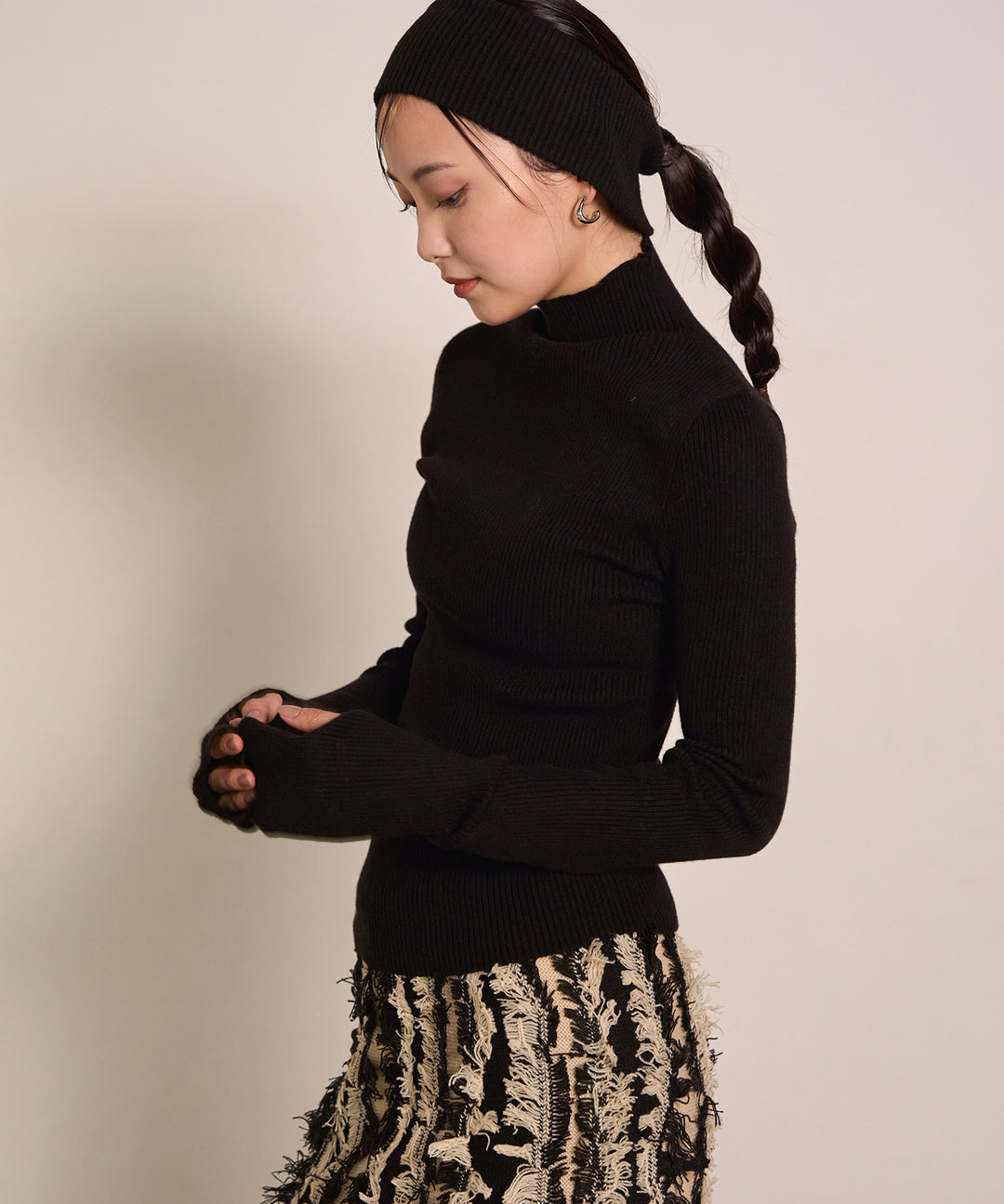 (eliuu)Smooth Soft H/N Top