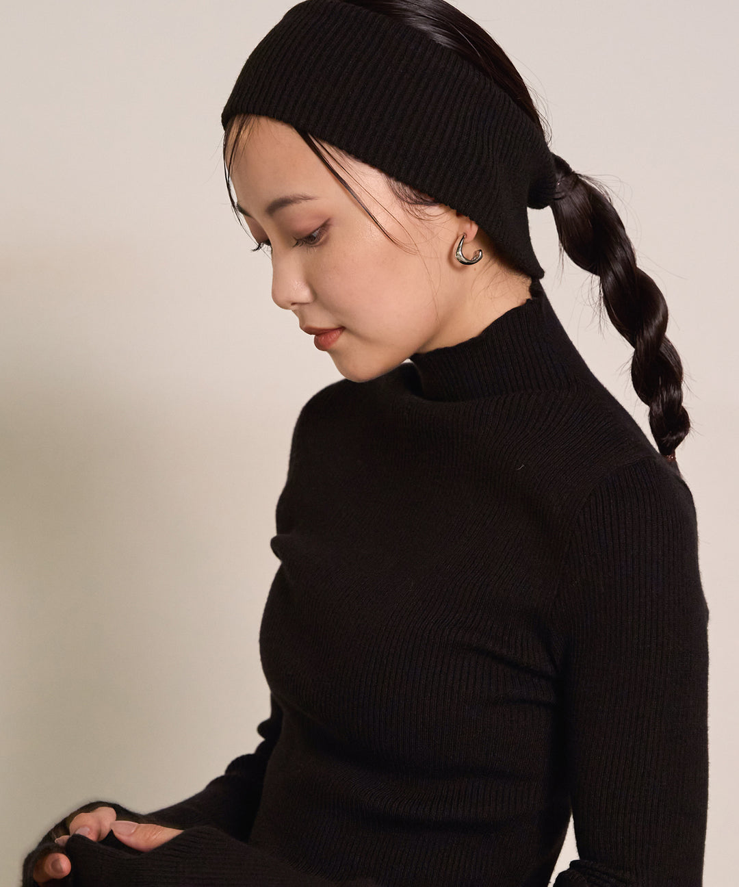 (eliuu)Wide Rib Hair Band