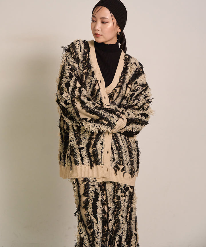 (eliuu)Pattern Fringe Knit CD