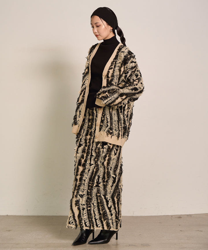 (eliuu)Pattern Fringe Knit CD