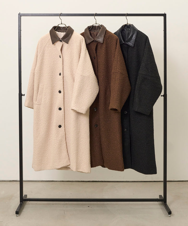 Loop Tweed Belt Coat