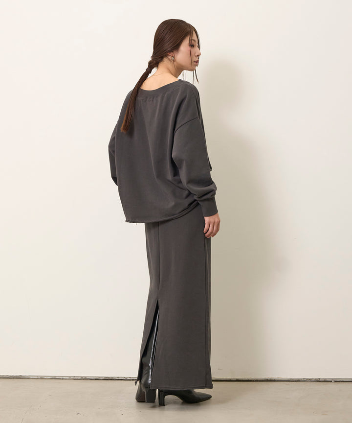 (eliuu)Off Shoulder Sweat Top