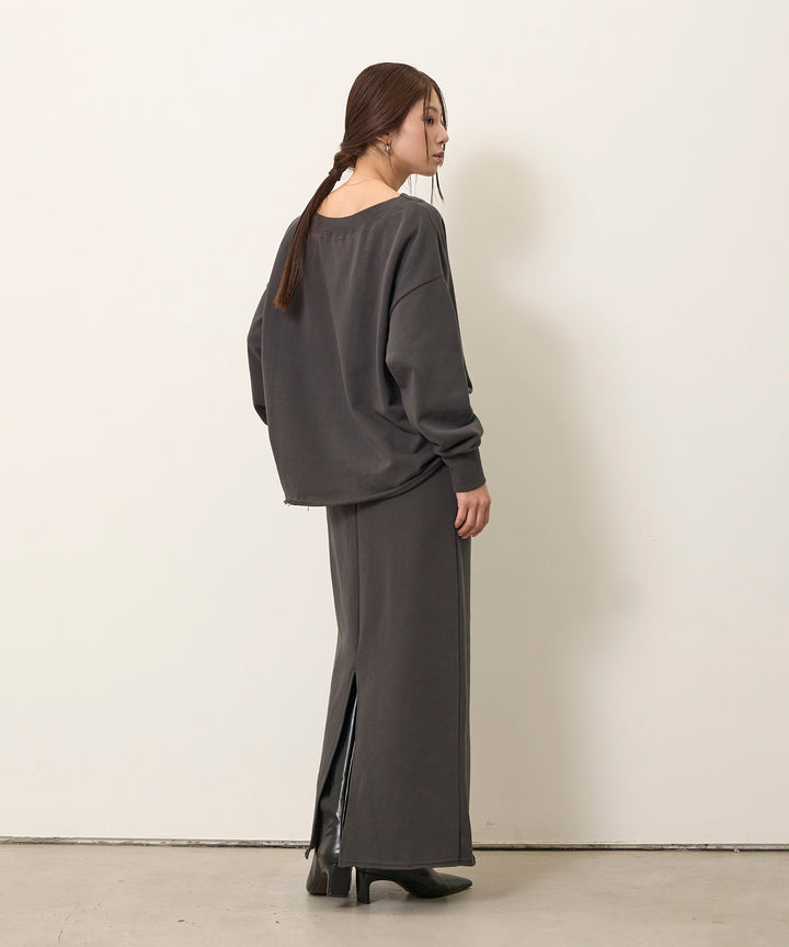 (eliuu)Sweat Straight Skirt