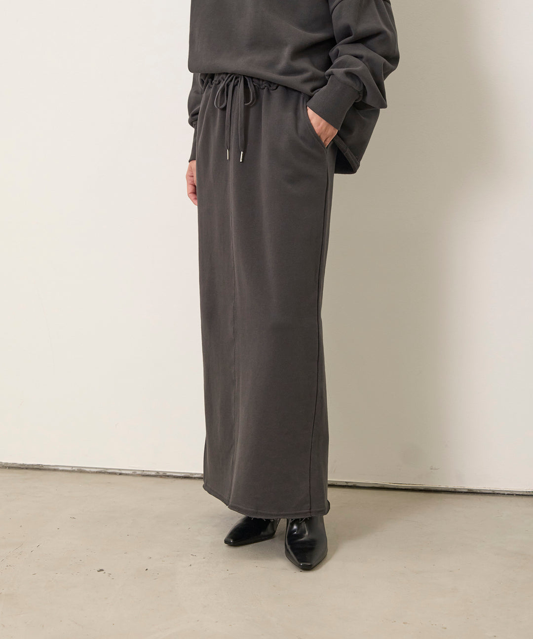 (eliuu)Sweat Straight Skirt