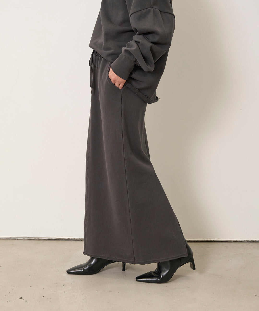 (eliuu)Sweat Straight Skirt