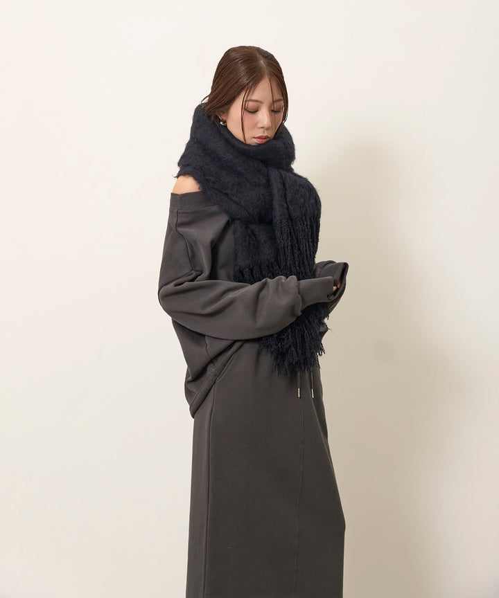 (eliuu)Off Shoulder Sweat Top