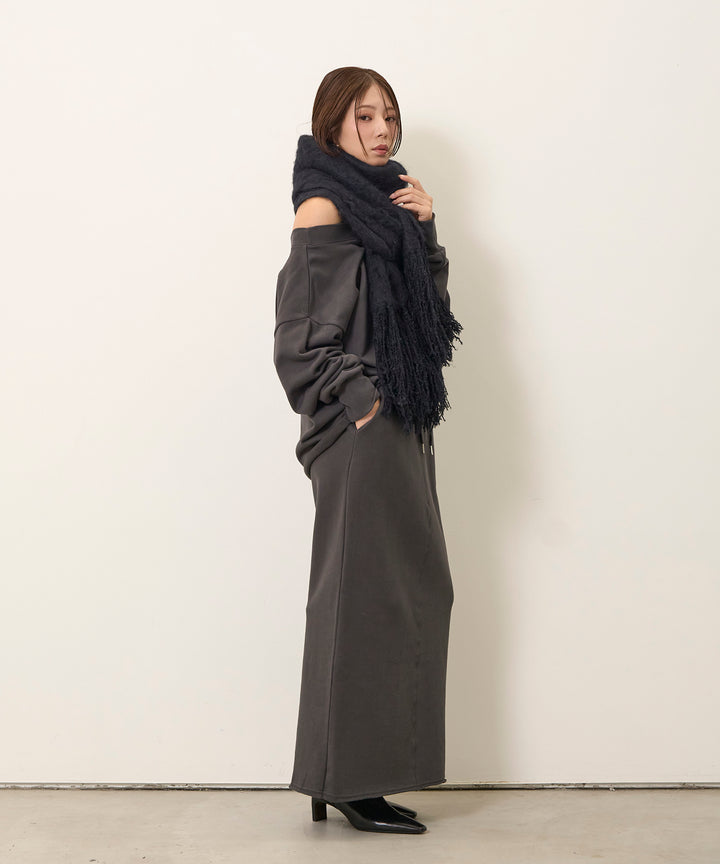 (eliuu)Sweat Straight Skirt