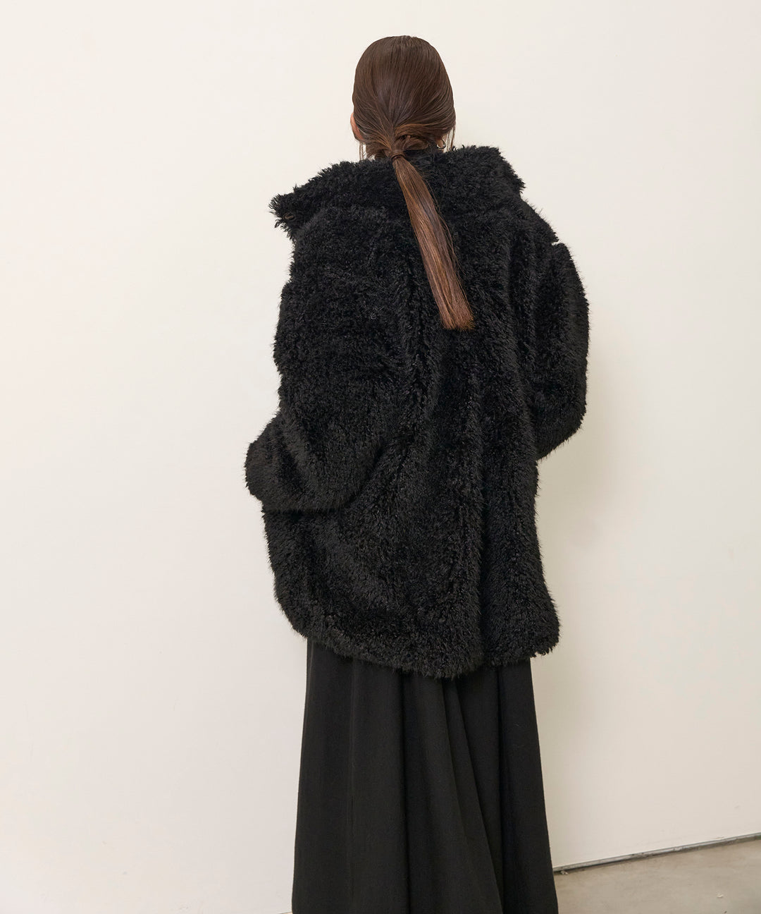 (eliuu)Shaggy Fur Medium Coat