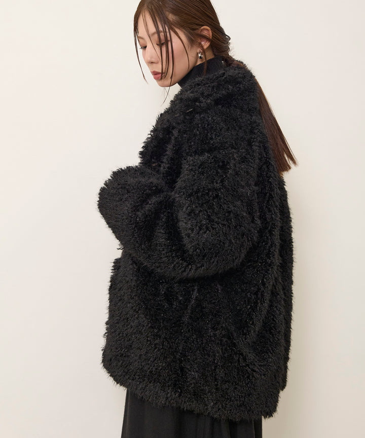 (eliuu)Shaggy Fur Medium Coat