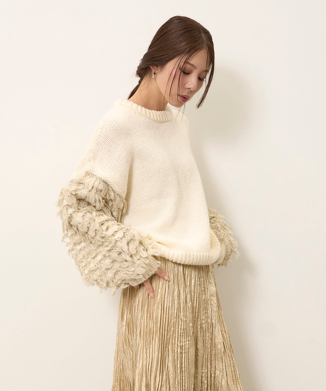 (eliuu)Loop Mix P/O Knit