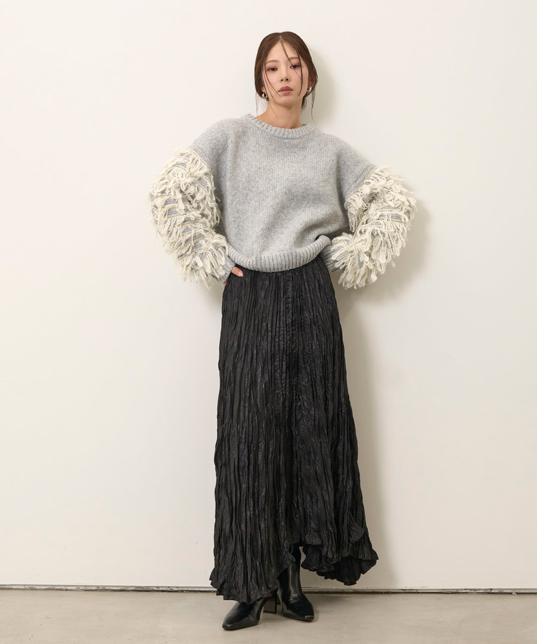 (eliuu)Loop Mix P/O Knit