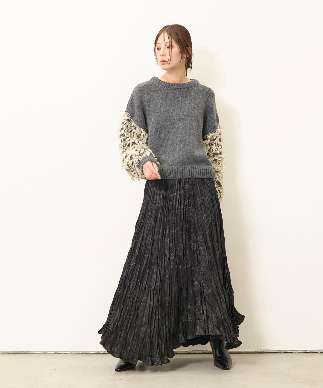 (eliuu)Loop Mix P/O Knit