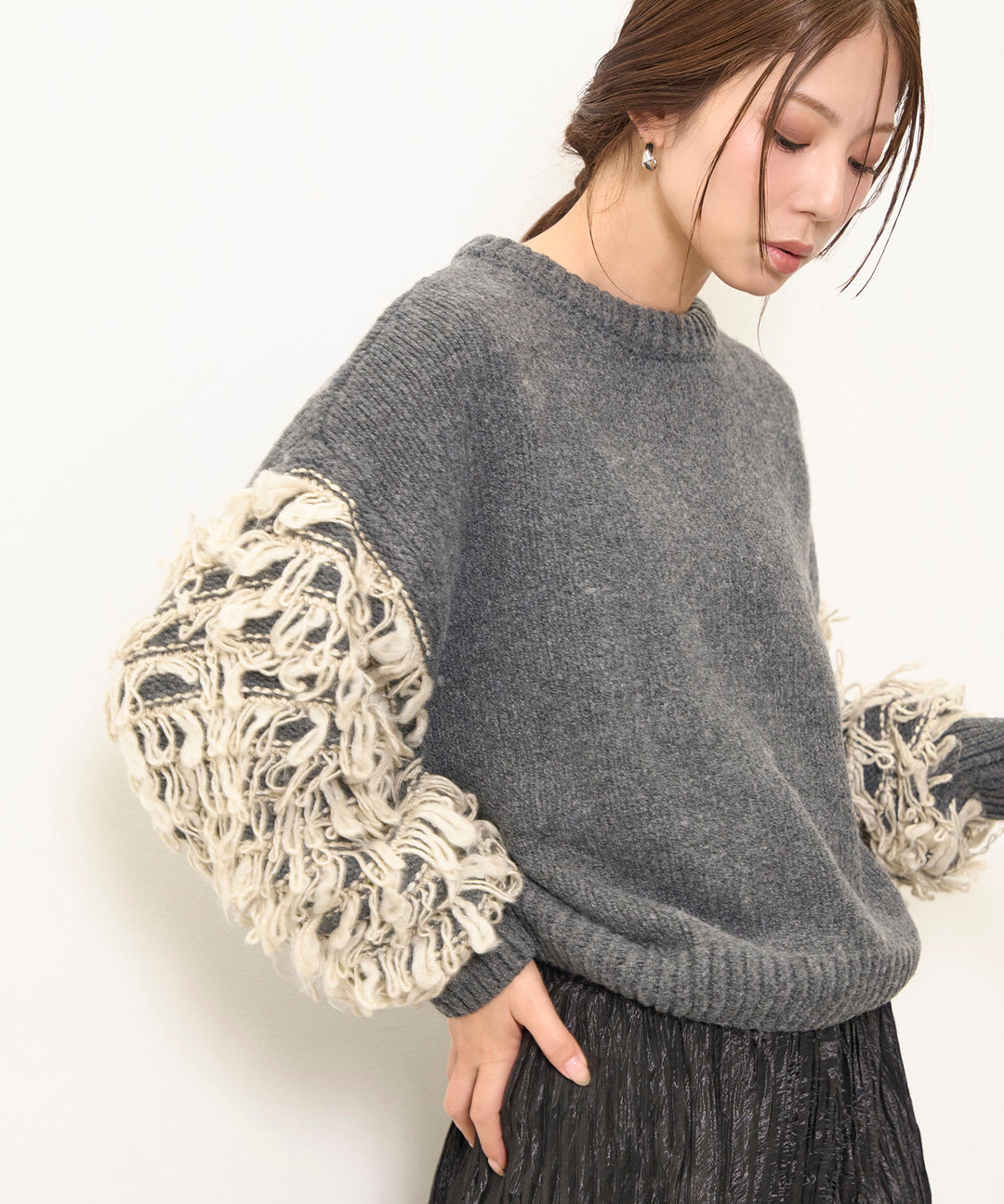 (eliuu)Loop Mix P/O Knit