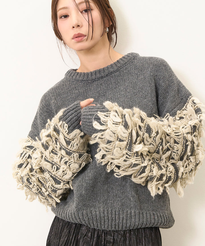 (eliuu)Loop Mix P/O Knit