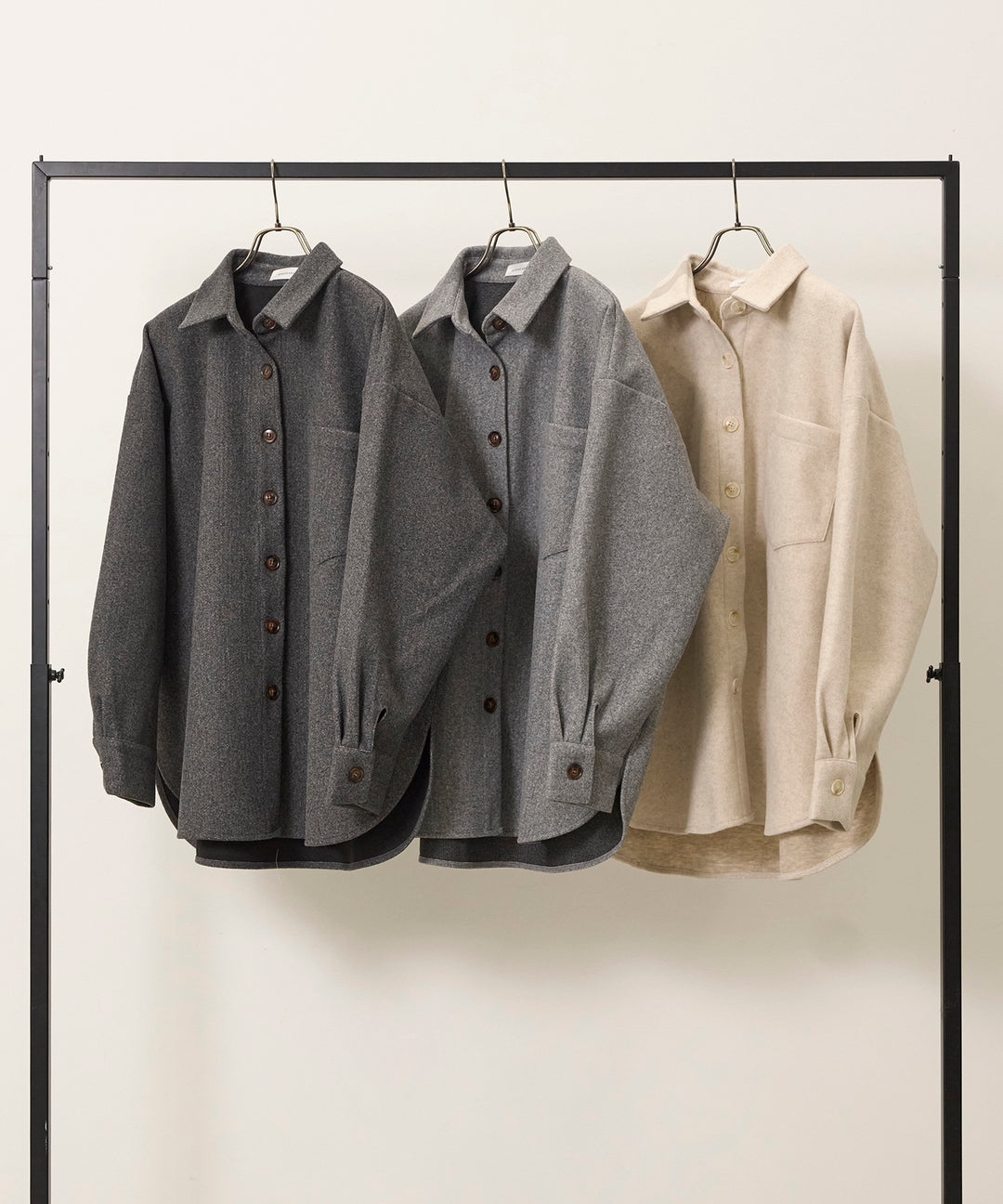 Wool Like Wide Shirt JK