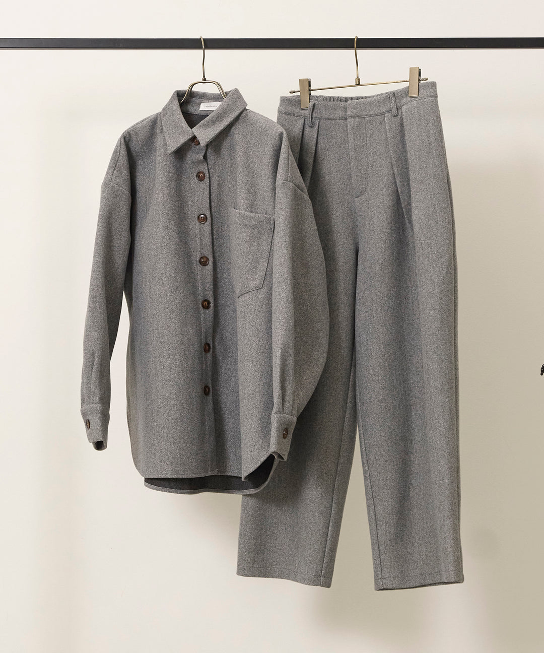 Wool Like Wide Shirt JK