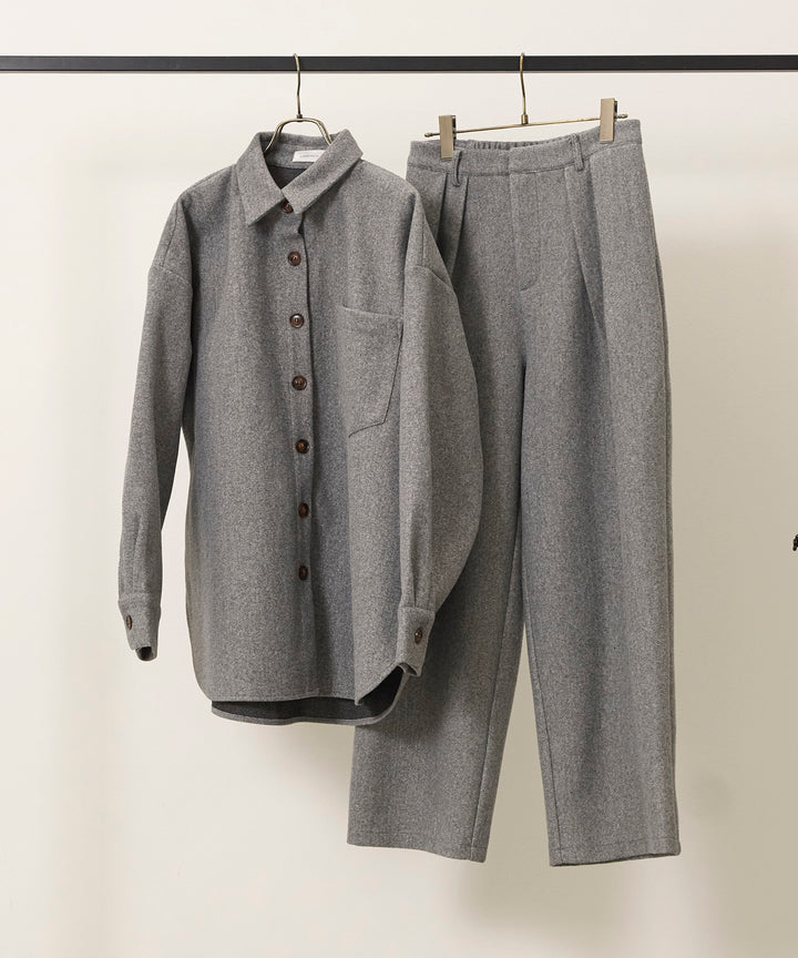 Wool Like Wide Shirt JK