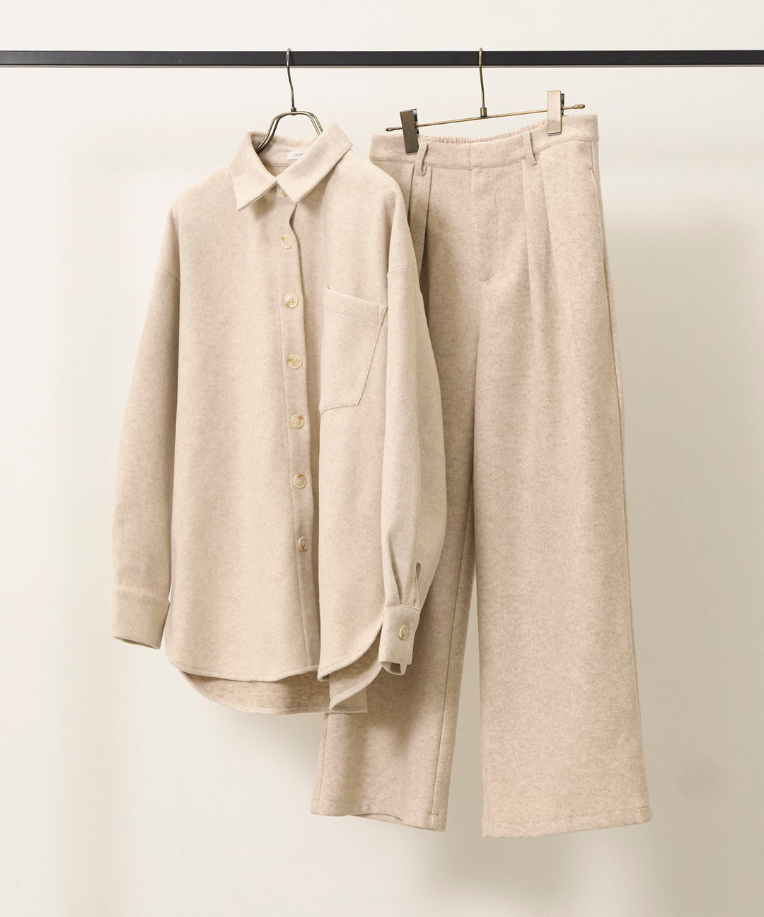 Wool Like Wide Shirt JK