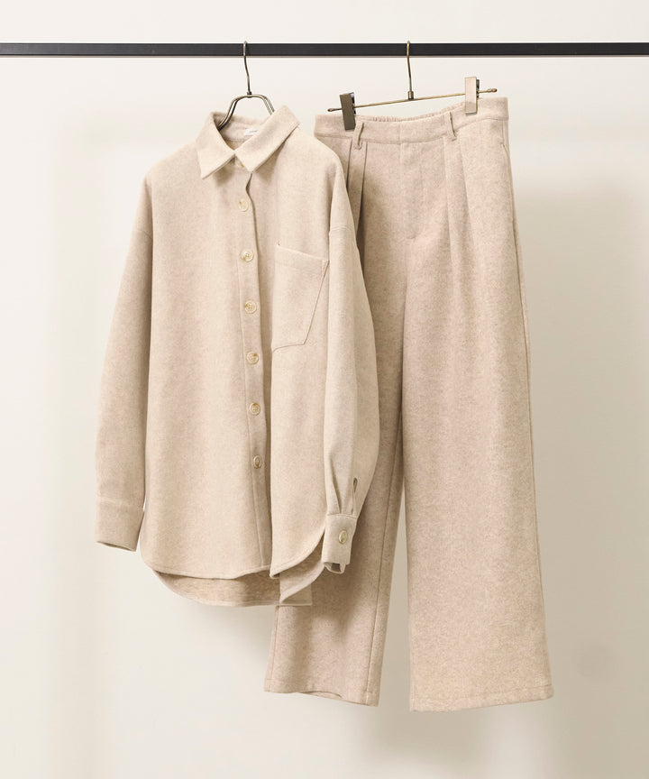 Wool Like Wide Shirt JK