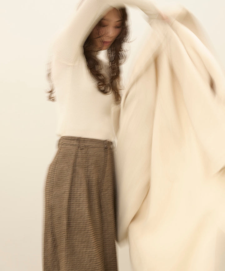 (eliuu)Airy Shaggy Chester Coat