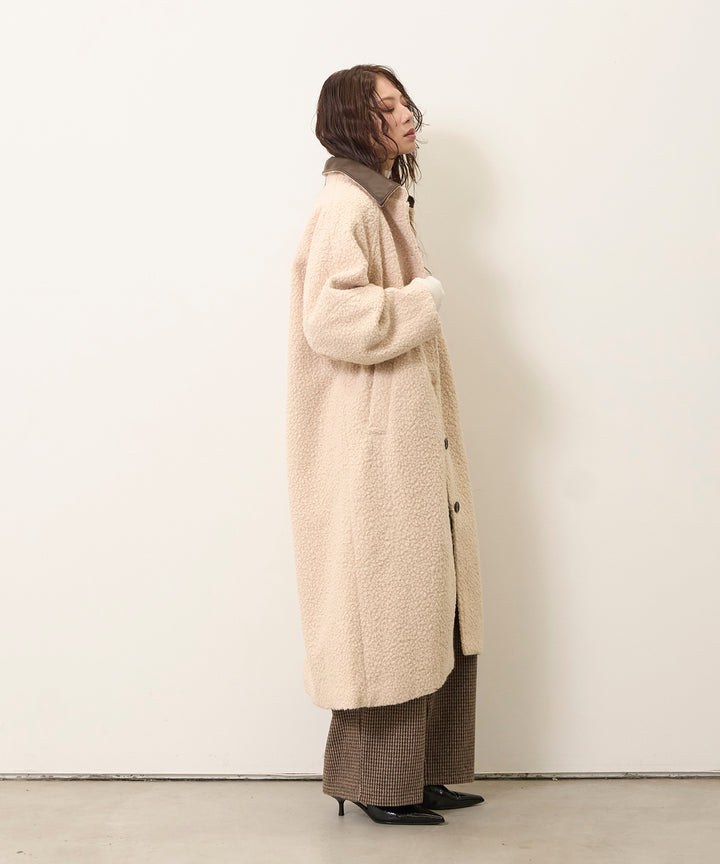 Loop Tweed Belt Coat