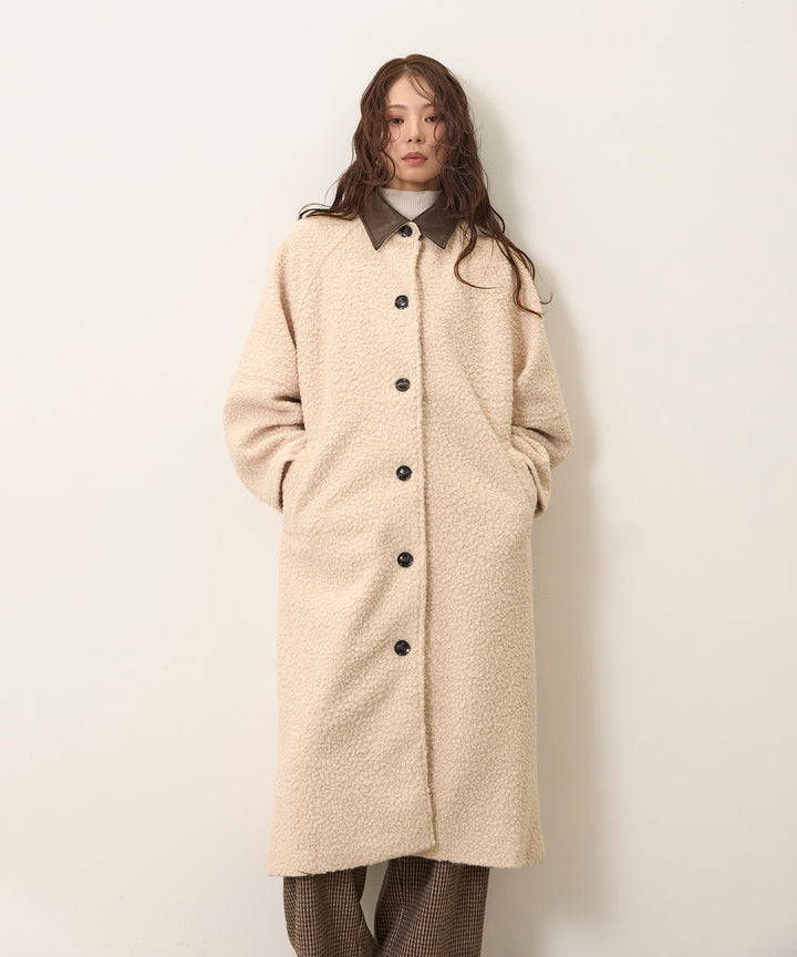 Loop Tweed Belt Coat