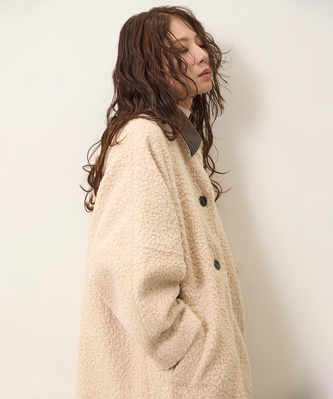 Loop Tweed Belt Coat