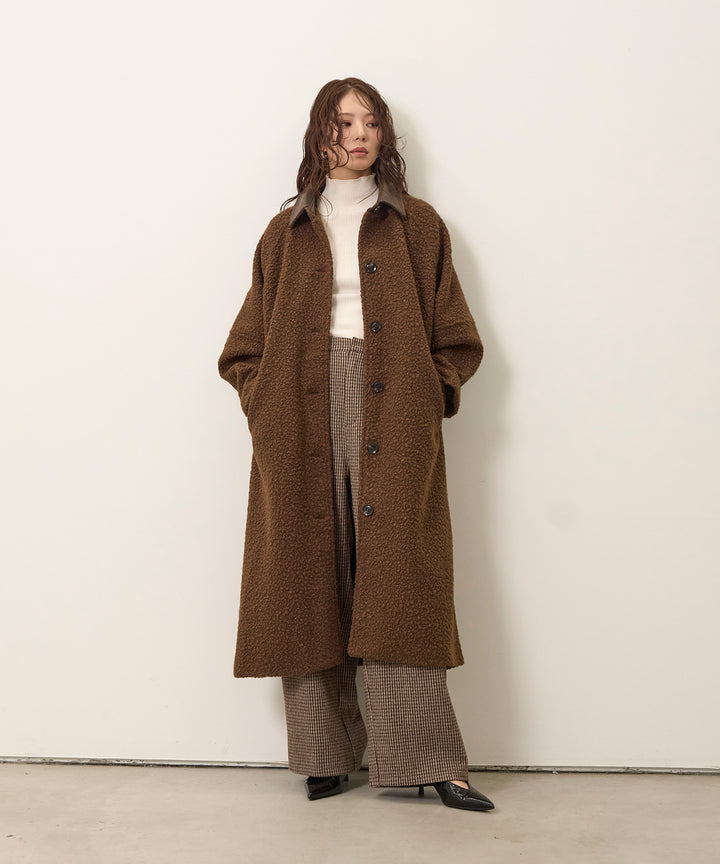 Loop Tweed Belt Coat