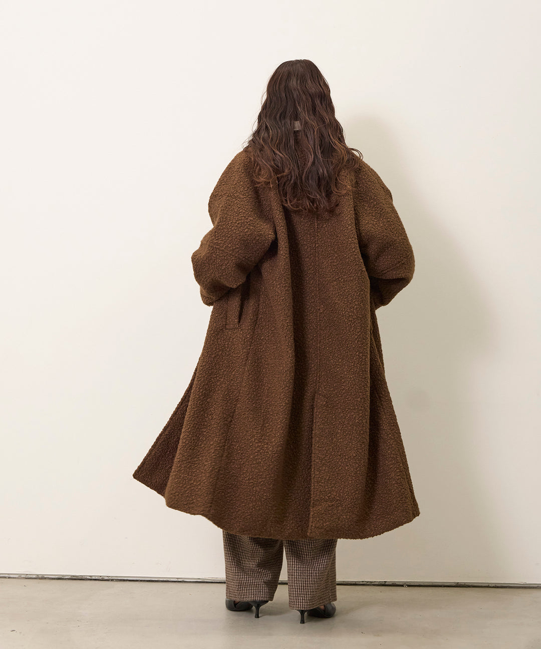 Loop Tweed Belt Coat