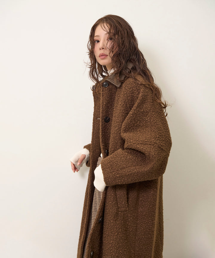 Loop Tweed Belt Coat