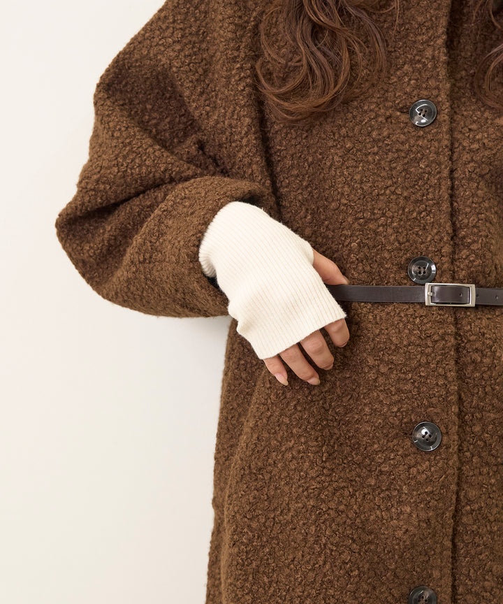 Loop Tweed Belt Coat