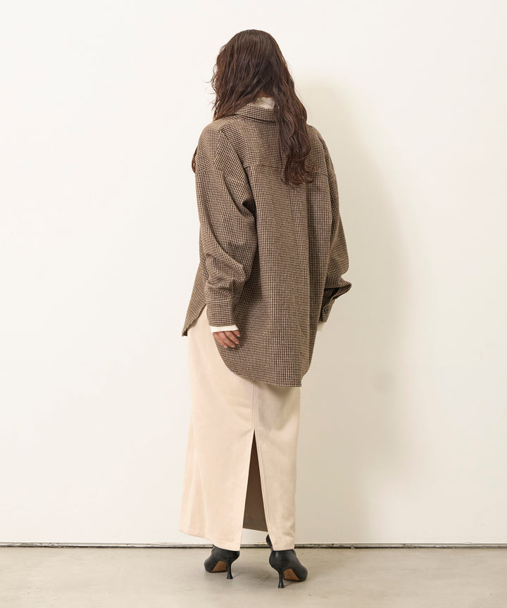 (eliuu)Suede Like Switch Skirt