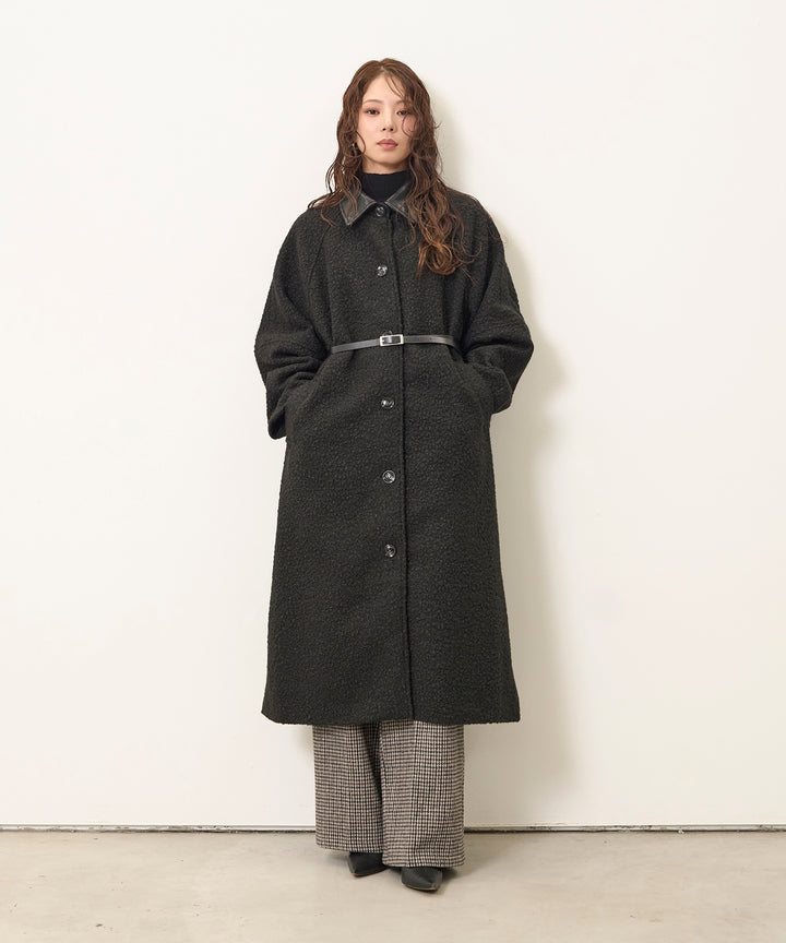 Loop Tweed Belt Coat