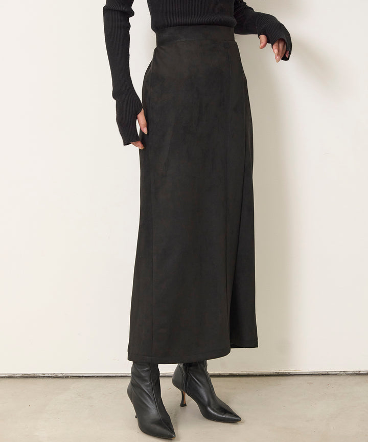 (eliuu)Suede Like Switch Skirt