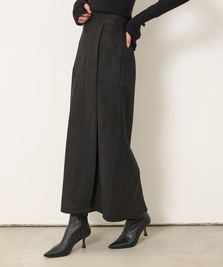 (eliuu)Suede Like Switch Skirt