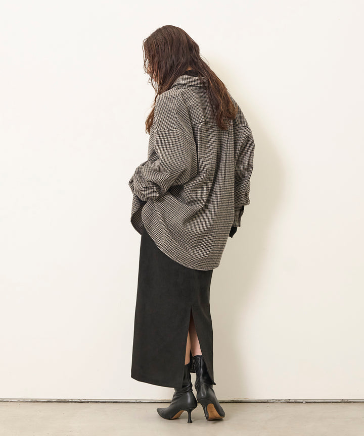 (eliuu)Suede Like Switch Skirt