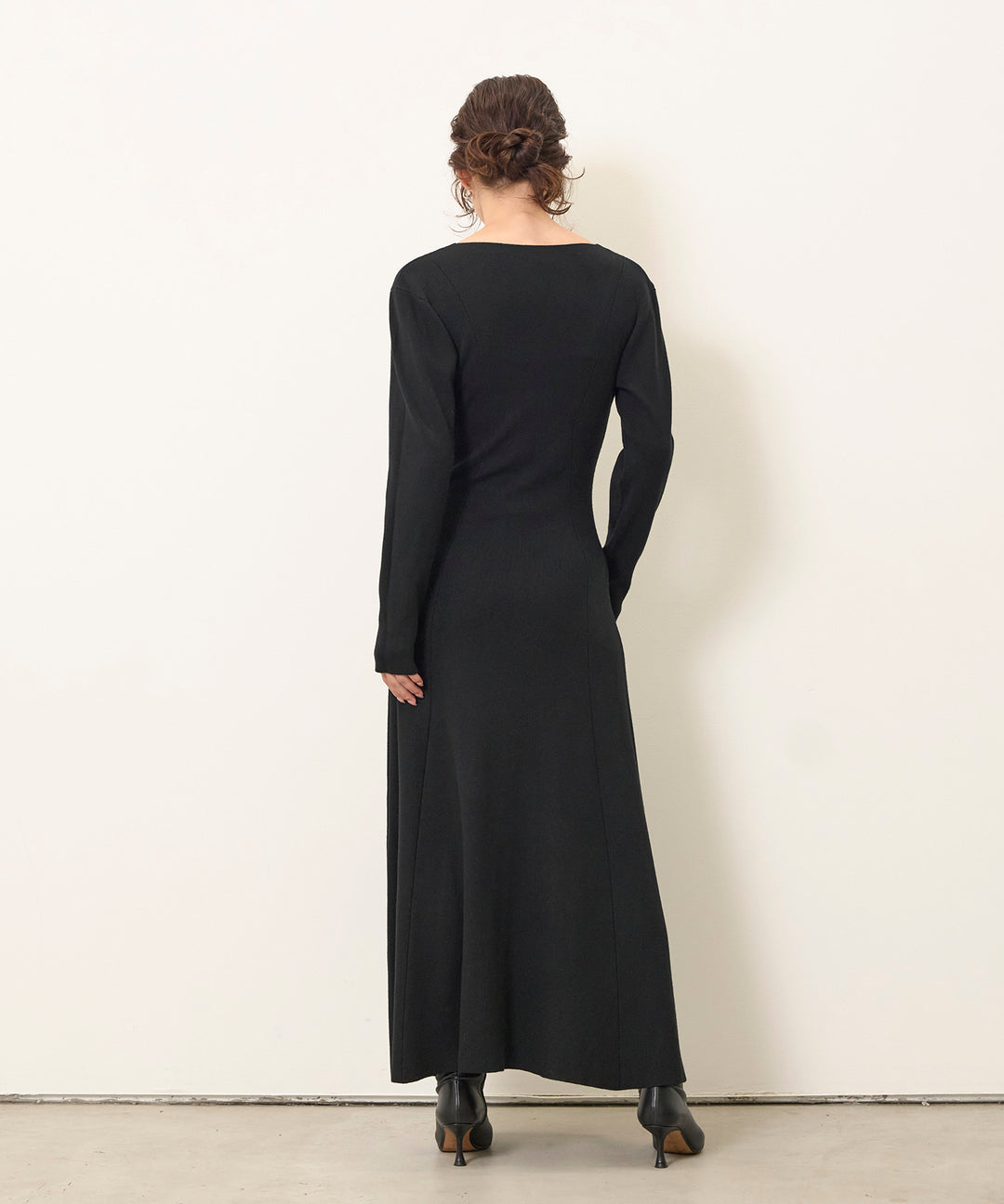 (eliuu)Shape Flare Knit Onepiece