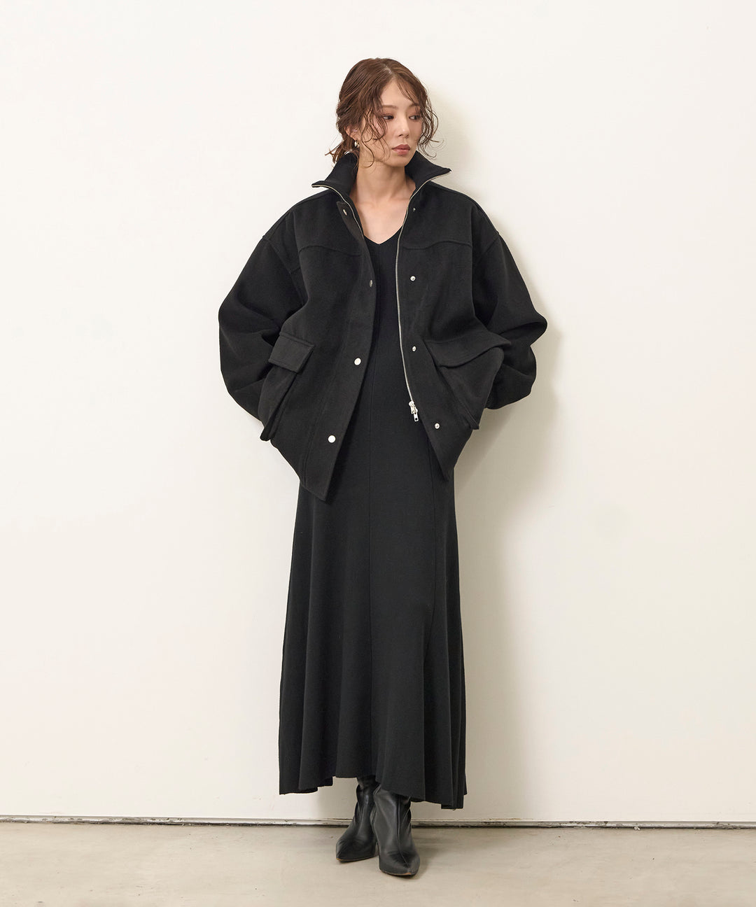 (eliuu)Mossa Middle Jacket