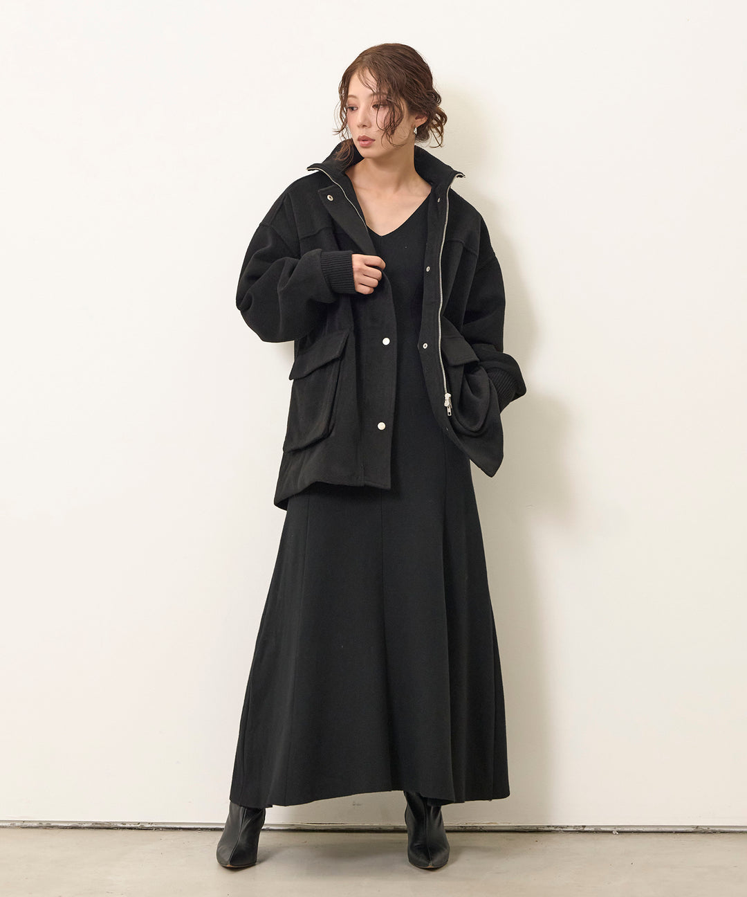 (eliuu)Mossa Middle Jacket