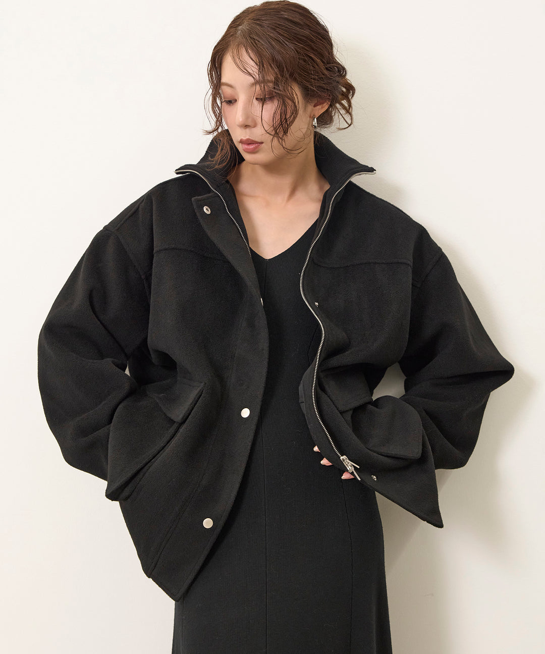 (eliuu)Mossa Middle Jacket