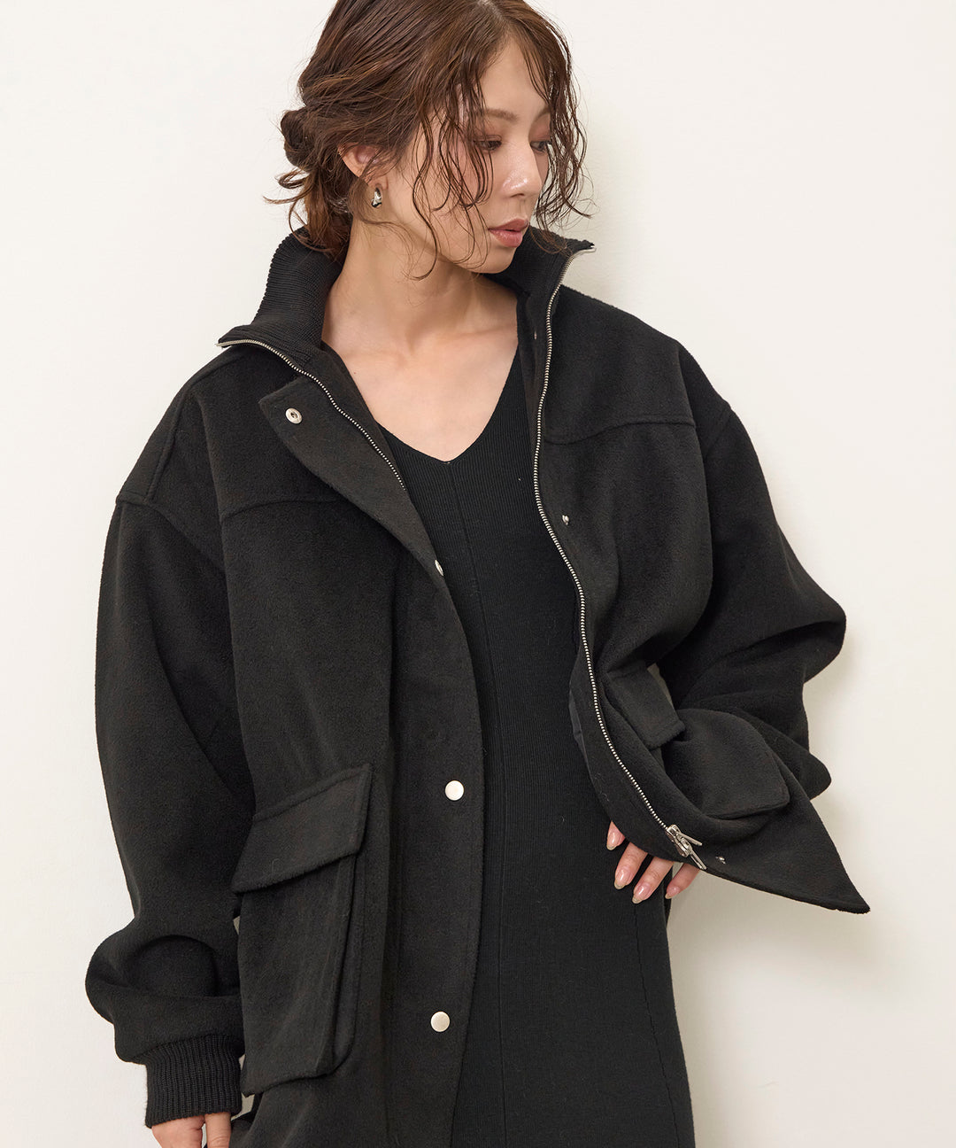 (eliuu)Mossa Middle Jacket