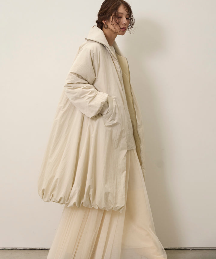 Balloon Curve Nylon Coat