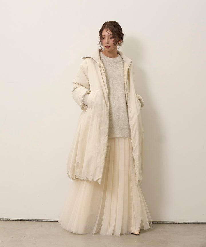 Balloon Curve Nylon Coat