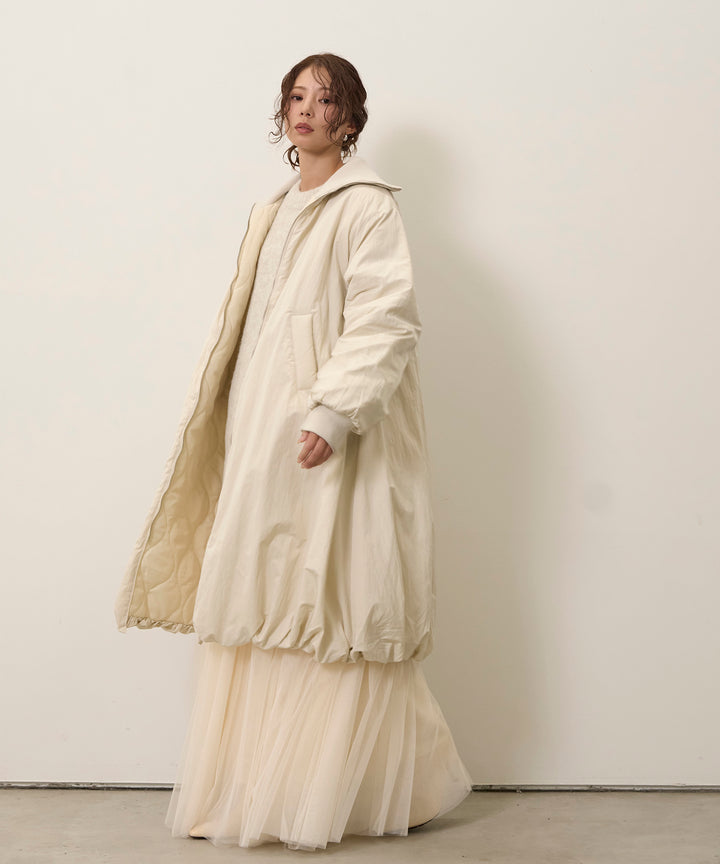 Balloon Curve Nylon Coat